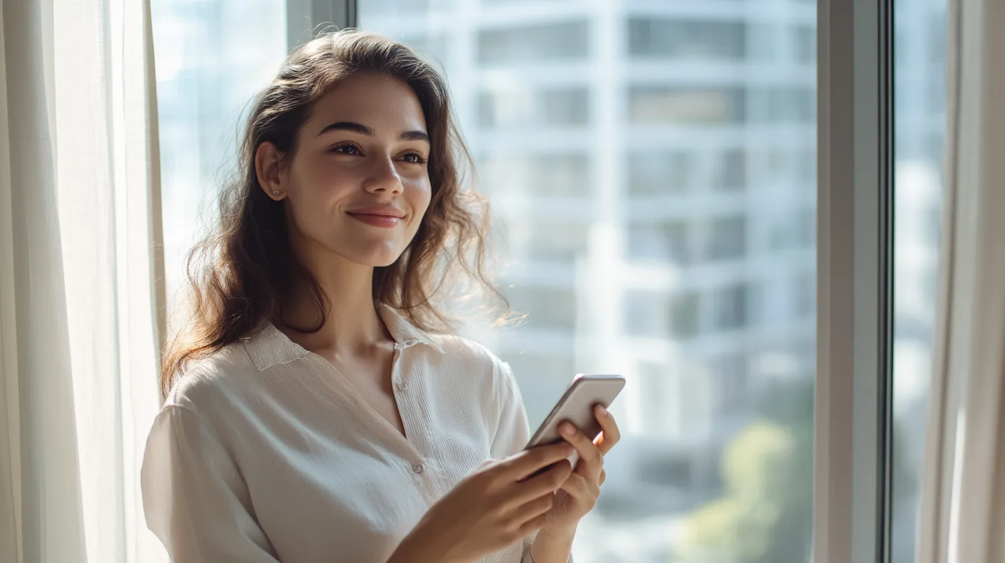 Woman confident about financial freedom with NH Cash Now personal loan